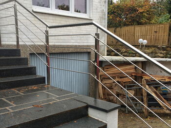 Edelstahlgeländer zur Wangenmontage